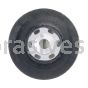 Norton 63642503000 5" Medium Rubber Air-Cooled No-Nose Back-up Pads