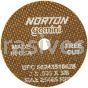 Norton 3 x .035 x 3/8 Gemini Free Cut D Sides Reinforced Type 01 Straight Wheels
