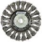 Norton 4-1/2x.020x5/8-11/Carbon Steel/*Bulk Packed/Full Cable Twist Knot Wire Wheel Brushes For Steel
