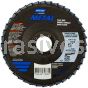Merit Abrasives 66254472661 5 x 7/8 60 Grit Merit Metal Type 27 Flap Discs