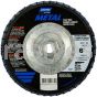 6 x 5/8-11 40 Grit Merit Metal Type 27 Fiberglass Plate Zirc Flap Discs