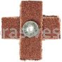 Norton 66261132230 1 x 1 x 3/8 60 Grit Metal R265 A/O Cross Pads
