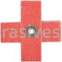 Norton 66261132247 1-1/2 x 1-1/2 x 1/2 120 Grit R326 A/O Blend Cross Pads