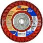 Norton 5 x 5/8-11 60 Norton Red Heat Quick Trim Type 27 - Plastic R983 Norton Flap Discs
