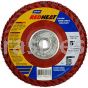 Norton 6 x 5/8-11 40 Norton Red Heat Quick Trim Type 27 R983 Flap Discs