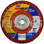 Norton 6 x 5/8-11 60 Norton Red Heat Quick Trim Type 27 - Plastic R983 Norton Flap Discs
