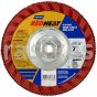 Norton 7 x 5/8-11 36 Norton Red Heat Quick Trim Type 27 - Plastic R983 Norton Flap Discs