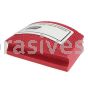 3-1/2 x 2-1/8 200 Red Quadroflex Diamond Hand Pads Curved