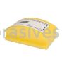 3-1/2 x 2-1/8 400 Yellow Quadroflex Diamond Hand Pads Curved