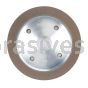 6 x 3/4 x 1-1/4 ASD120-R75B99-1/16 ME27853 Type 6A2C Plain Cup Wheel with Counter Sunk Bolt Holes Abrasive in Rim