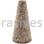 Norton 69078640224 1-1/2 / 1/2 x 3 x 5/8-11 Metal 20 Type 17 Cones - Square Tip