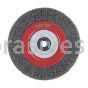 Norton 8 x .014 X 1/2-2 AH Crimped Medium Face Wire Wheel Brush Carbon Bristles 0.014" Wire