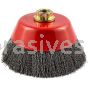 Norton 3 x .014 x 5/8-11 Carbon Steel High Performance Cable Crimped Cup Brushes