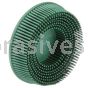 3M&trade; 7000000745 3 x 5/8 50 Grit TR RD-ZB Green Scotch-Brite&trade; Roloc&trade; Bristle Disc