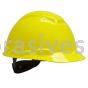 3M&trade; 7000030066 H-709R Hard Hat Bright Yellow 4-Point Ratchet Suspension