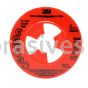 3M 7000045279 4-1/2” Extra Hard Red Disc Pad Ribbed 28443