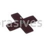 Standard Abrasives A/O Cross Pad 704000 4" x 4" x 1" x 8 Ply x 1/4-20 60 Grit
