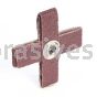 3M™ 7100094563 2 x 2 x 1/2 80 Grit X-wt 341D Cross Pad