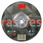 3M™ 7100244821 6x1/4x5/8-11 T27 Quick Change Silver Depressed Center Grinding Wheel 87447