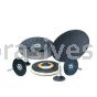 Standard Abrasives Buff and Blend Circle Buff GP 724284 3" x 3 Ply x 1/4-20 A MED Grit (Made to Order)