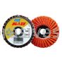 Norton 77696090159 2" 120 Grit Blaze R980P TS Ceramic Alumina Mini Flap Discs