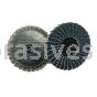 3" #120 Zirc T-R Roll-On T-27 Flat Mini Flap Disc