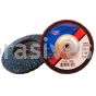 5x5/8-11 #80 Zirc T-29 (Angled), Abrasive Flap Disc Big Max, Phenolic Backing