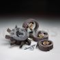 1 x 19" 240 Grit Merit Glue Bond Unscored Sand-O-Flex Refills - Wheel Model #350-RP