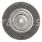 6" Narrow Crimped Wire Wheel, Short Trim, .0104, 5/8"-1/2" A.H. (TLNS-6)