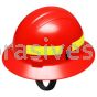 ERB 19850 Americana Full Brim Wildlands Mega Ratchet 4-Point Nylon Safety Helmet