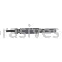 Size 6 Quick Change Mandrels For Merit Overlap Slotted Discs, Square and Cross Pads