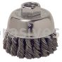 Weiler 36038 - 2-3/4" .020, 5/8"-11 A.H., Retail Pack, Vortec Pro Knot Wire Cup Brush - 012382360382