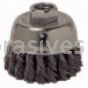 3x5/8-11 Knot Wire Cup Brush, Carbon, Band