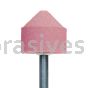 A-13, 1-1/4x1-1/8x1/4"sk, Mounted Point, Vitrified, PA/O