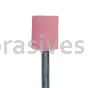 B-132, 3/8x1/2x1/8"sk, Mounted Point, Vitrified, PA/O