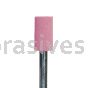 W-163, 1/4x1/2x1/8"sk, Mounted Point, Vitrified, PA/O