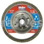 Weiler 31317 - 4-1/2" , 120Z, 5/8"-11 A.H., Vortec Pro Abrasive Flap Disc, Angled, Aluminum Backing - 012382313173