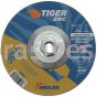 Weiler 58060 6" x 1/8" TIGER ZIRC Type 27 Roughneck Pipeline Wheel, Z30T, 5/8"-11 Nut 6804 22 1000