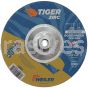 Weiler 58061 7" x 1/8" TIGER ZIRC Type 27 Roughneck Pipeline Wheel, Z30T, 5/8"-11 Nut 6804 22 1000