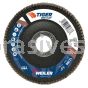 Weiler 50763 - 4-1/2" 40AO, 7/8" A.H., Big Cat Abrasive Flap Disc, Phenolic Backing - 012382507633