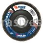 Weiler 50765 - 4-1/2" 80AO, 7/8" A.H., Big Cat Abrasive Flap Disc, Phenolic Backing - 012382507657