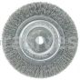 Weiler 01085 6" Narrow Face Crimped Wire Wheel Short Trim .006" Steel Fill 5/8"-1/2" Arbor Hole