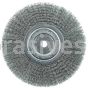Weiler 01155 8" Narrow Face Crimped Wire Wheel .0104" Steel Fill 5/8" Arbor Hole
