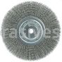 Weiler 01175 8" Narrow Face Crimped Wire Wheel .014" Steel Fill 5/8" Arbor Hole