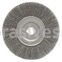 Weiler 01259 10" Narrow Face Crimped Wire Wheel .014" Steel Fill 1-1/4" Arbor Hole