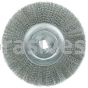 Weiler 01319 12" Narrow Face Crimped Wire Wheel .0118" Steel Fill 1-1/4" Arbor Hole