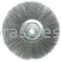 Weiler 01339 15" Narrow Face Crimped Wire Wheel .0118" Steel Fill 1-1/4" Arbor Hole