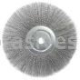 Weiler 01349 15" Narrow Face Crimped Wire Wheel .014" Steel Fill 1-1/4" Arbor Hole