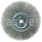 Weiler 01898 10" Narrow Face Crimped Wire Wheel .014" Stainless Steel Fill 3/4" Arbor Hole