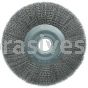 Weiler 03220 12" Wide Face Crimped Wire Wheel .0118" Steel Fill 2" Arbor Hole
